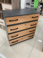 Комод Лофт графит/крафт