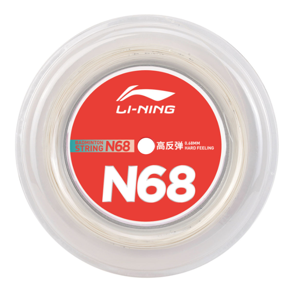 Струна для бадминтона LI-NING N68 (200 метров) WHITE