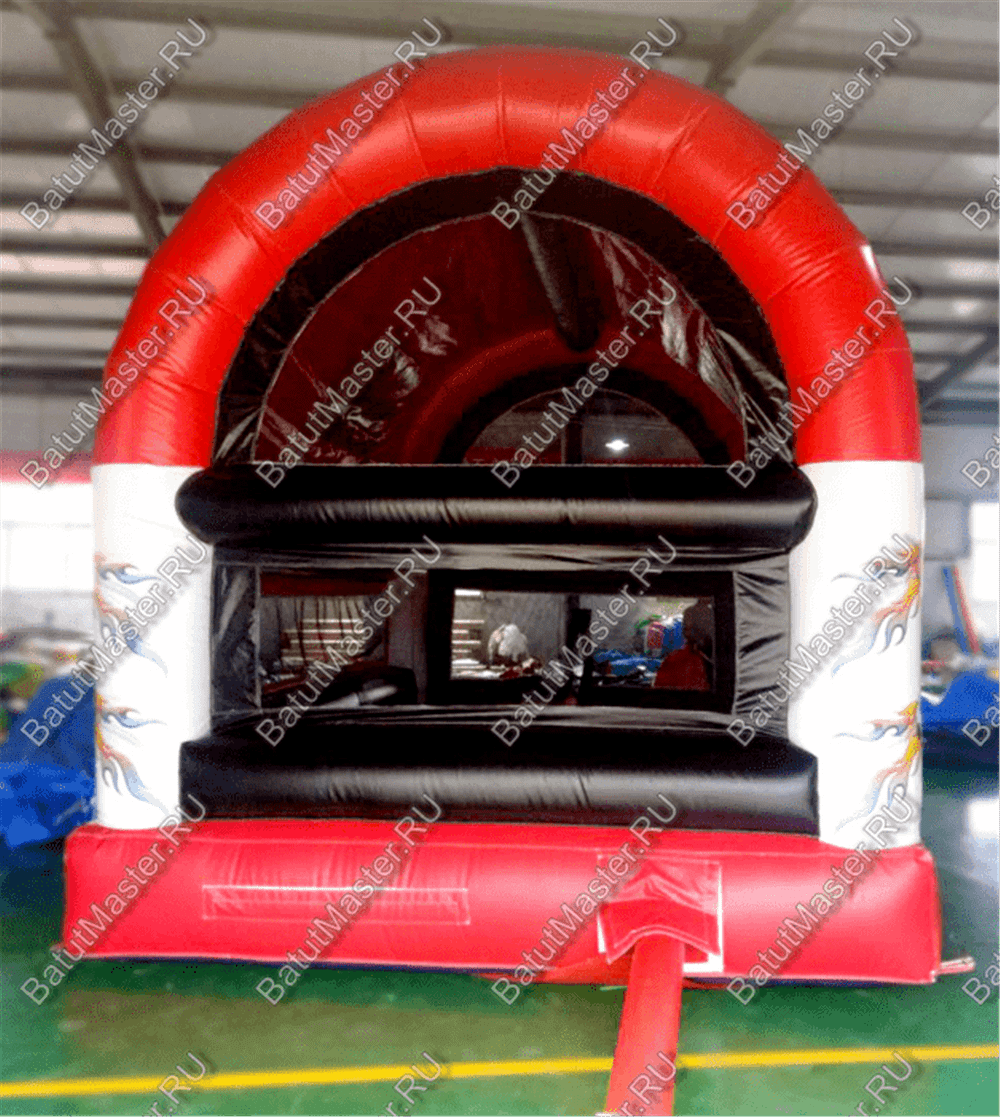 Детский надувной батут "Мячики" с крышей 5*3*3.5 м