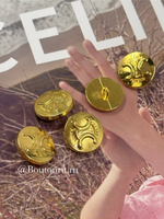 Пуговицы Сел. золотистые