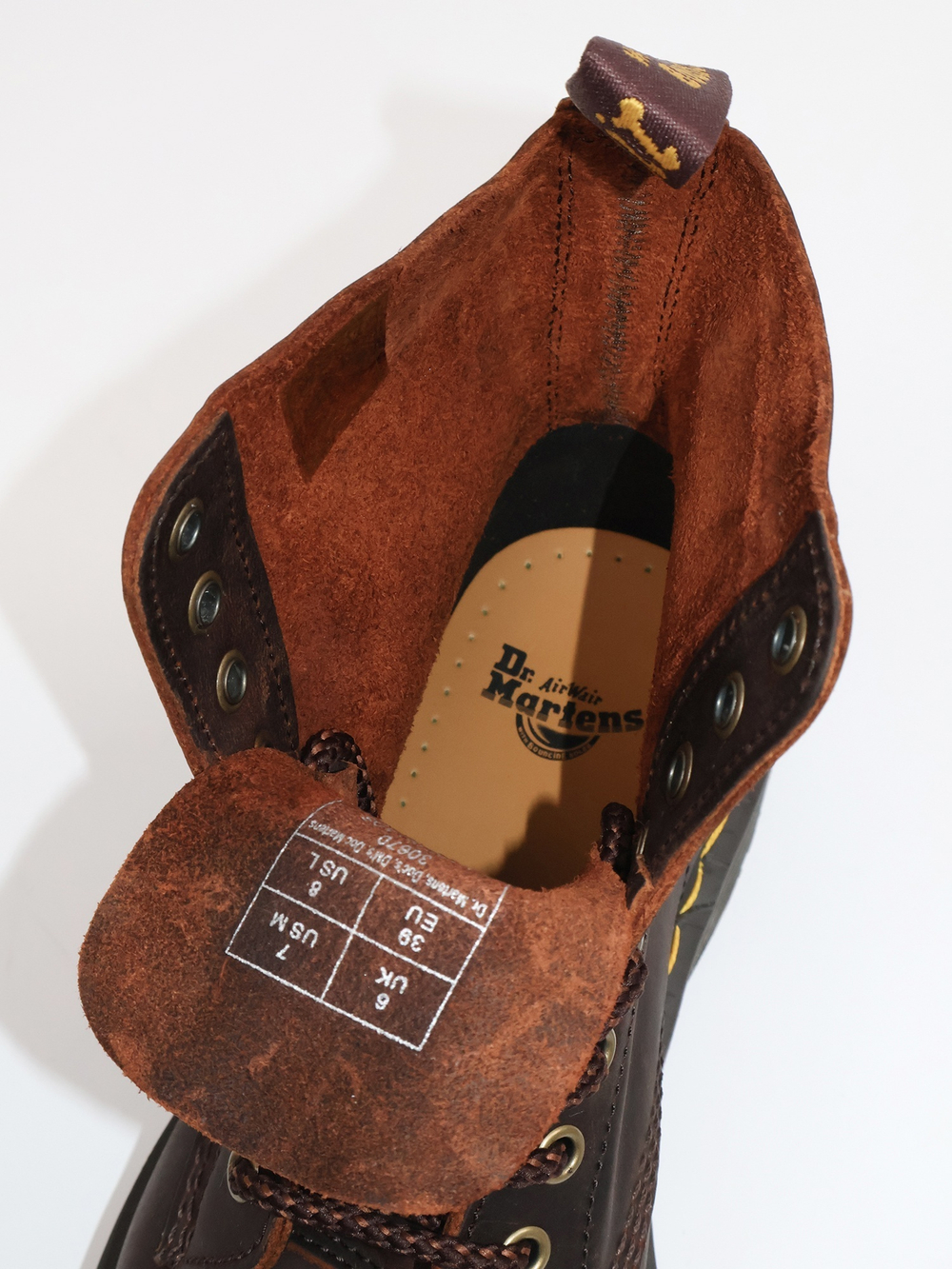 Ботинки Dr.Martens 1460 Waxed Full Grain Leather Chestnut
