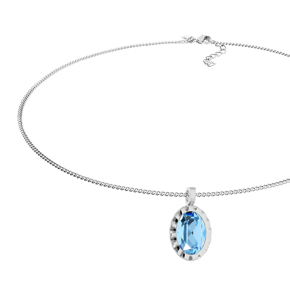 Колье Qudo TIVOLA UNICA big (S/P) Aquamarine 3 cm 420527