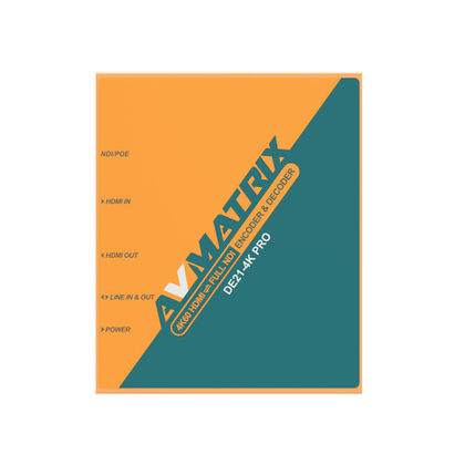 Энкодер-декодер AVMATRIX DE21-4KPRO HDMI/NDI двунаправленный