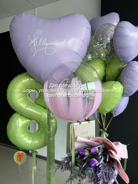 Набор шаров 8 марта весенний
