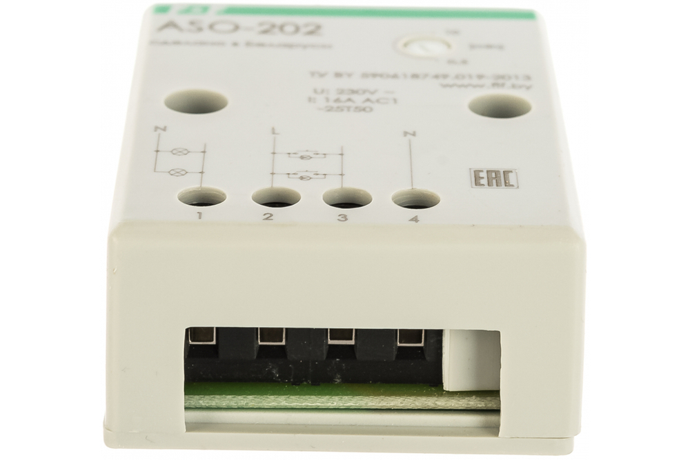 Автомат лестничный с таймером ASO-202 230В 16А 1Z IP20 с антиблокировкой