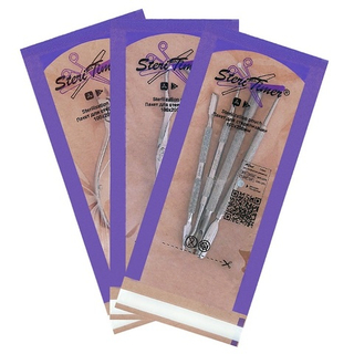 SteriTimer Крафт пакеты 100х200 комбинированные с индикатором 5 класса для стерилизации, 100шт