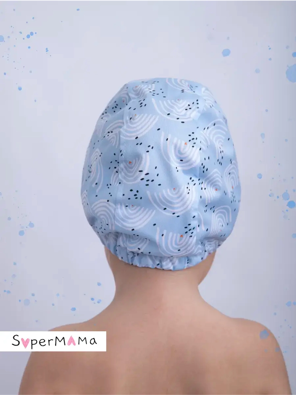 Шапочка для плавания детская непромокаемая для бассейна