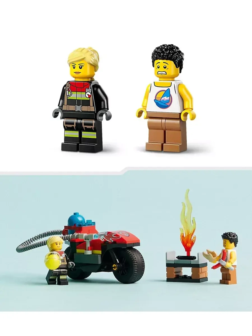 Лего Сити Пожарный мотоцикл 60410 Lego City