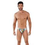 Мужские трусы слипы белые с принтом Clever PURPOSES BRIEF 079210