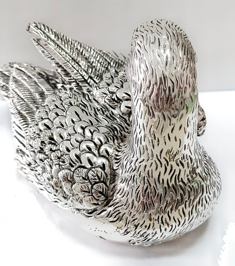 Статуэтка декоративная посеребренная