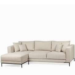 Раскладной диван Newton левосторонний светло-серый