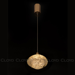 Подвесной светильник Cloyd VOCAL-A P1 / латунь - прозрачн. стекло (арт.11345)