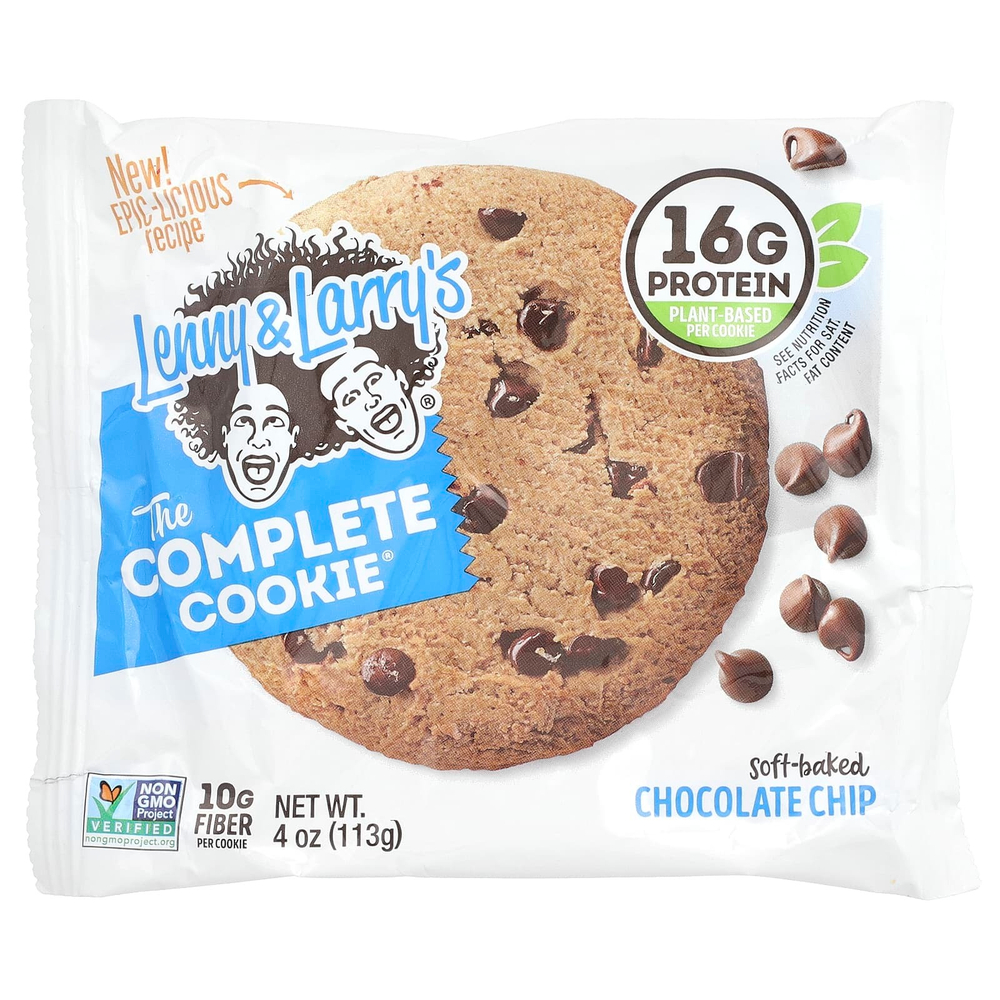 Lenny & Larry's, The COMPLETE Cookie, шоколадная крошка, 12 печений, 113 г (4 унции)