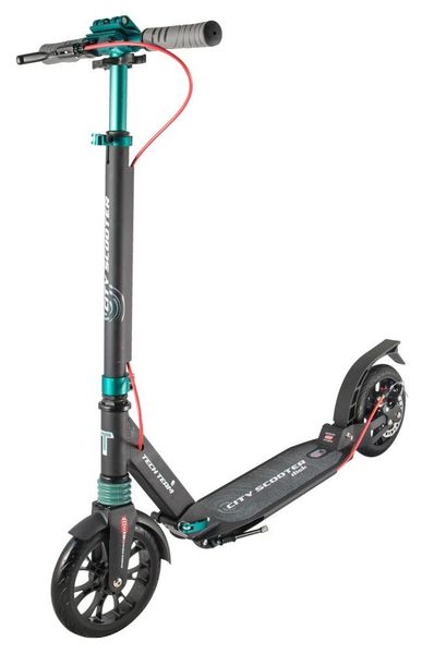 Городской самокат City Scooter Disk Brake Черно-зеленый