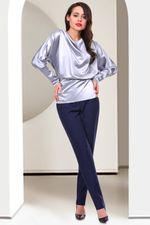 Блузка БР-Диамантэ, сильвер (Акция)