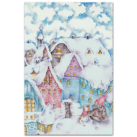 Зимняя прогулка гнома