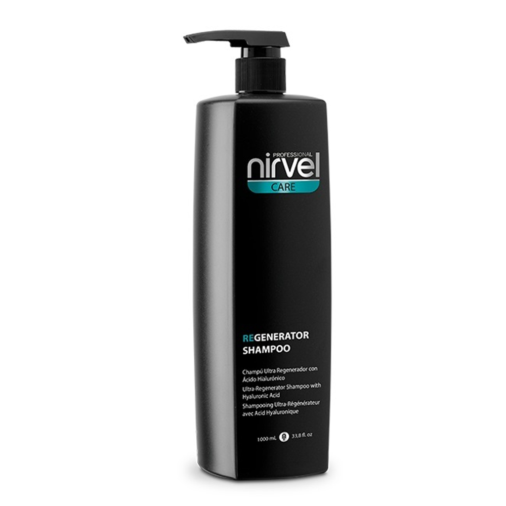 Бессульфатный восстанавливающий шампунь с Гиалуроновой Кислотой Nirvel Regenerator Shampoo 1000мл