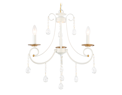 Светильник подвесной TR4915/3 WH/GD белый/золото E14/3 max 40W D550*860