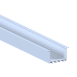 Встраиваемый алюминиевый профиль 65х35х3000. Цвет: RAL9003