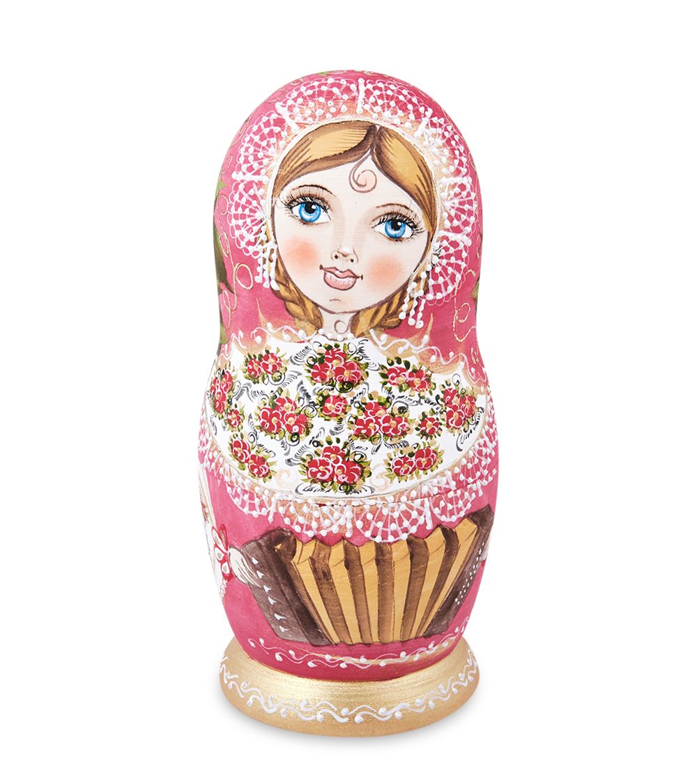 Народные промыслы МР-44/ 2-B Матрешка 5м «Василина с гармошкой»
