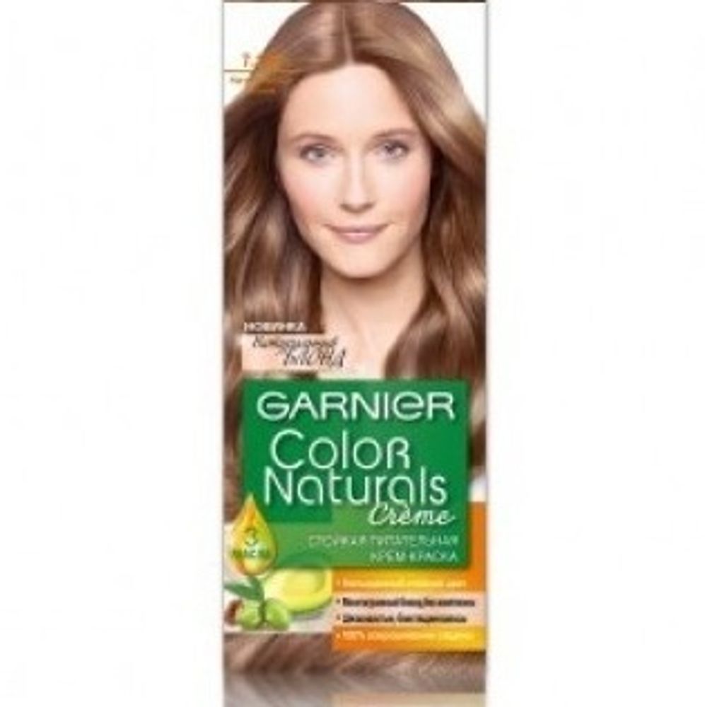 Garnier Краска для волос Color Naturals, тон №7.132, Натуральный русый, 60/60 мл