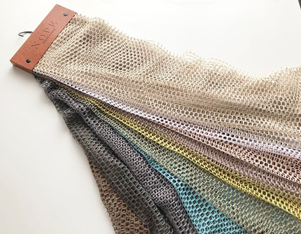 Тюль-сетка крупная, низ плотный купон Nope арт BF002 col 5061 (высота 280 см)