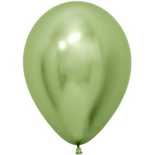 Латексный воздушный шар, цвет зеленый хром