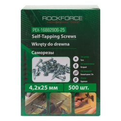 Саморезы 4.2х25мм (500шт) RockForce RF-PEX-16882906-25