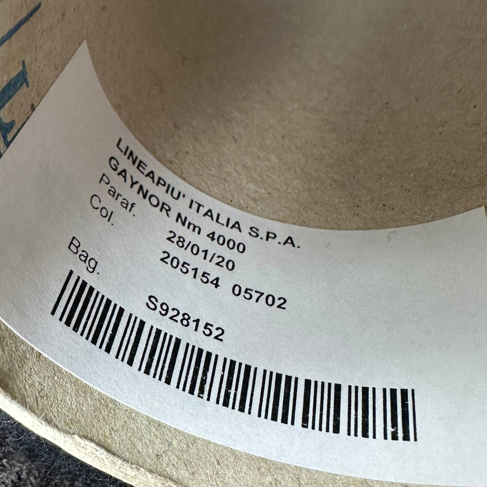 GAYNOR - Lineapiu; 28% вспушенный меринос, 18% люрекс, 36% п/а, 18% п/с; 400м/100гр; col.205154, цвет: черно-синий; S501