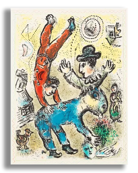 Репродукция "Шагал - Цирковое представление"