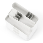 Органайзер-косметичка glam, 27х25 см, белый/серый