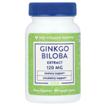 The Vitamin Shoppe, Экстракт гинкго билоба, 120 мг, 60 растительных капсул