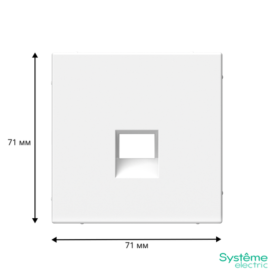 Накладка информационная ArtGallery типа Keystone бел. SE GAL000184