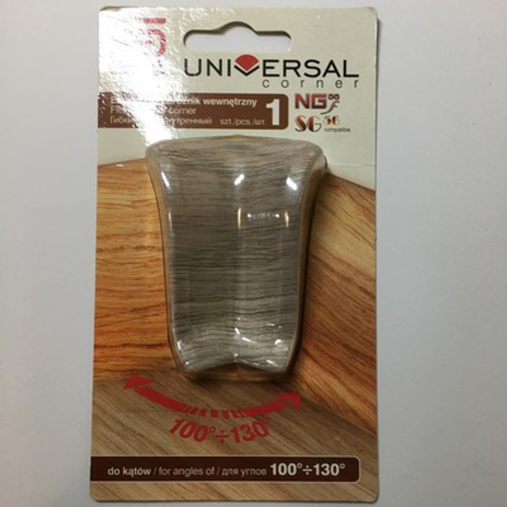 Эластич. внутр. угол к плинтусу "Salag" 093 Дуб альзас