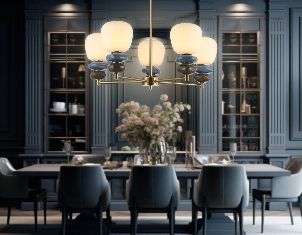 Ambrella Люстра светодиодная на штанге Ceramo Modern LH53164