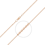 Браслет из красного золота с алмазной гранью (плетение «Якорное»)