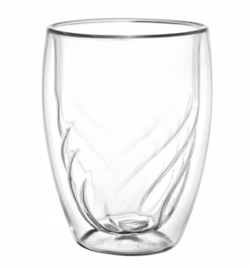 Набор кружек 2шт*300 мл, термостойкое стекло, двойные стенки, P.L.