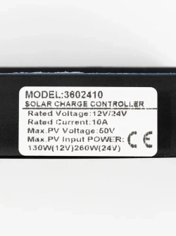 Контроллер заряда солнечной панели / батареи 10A 12/24 вольт