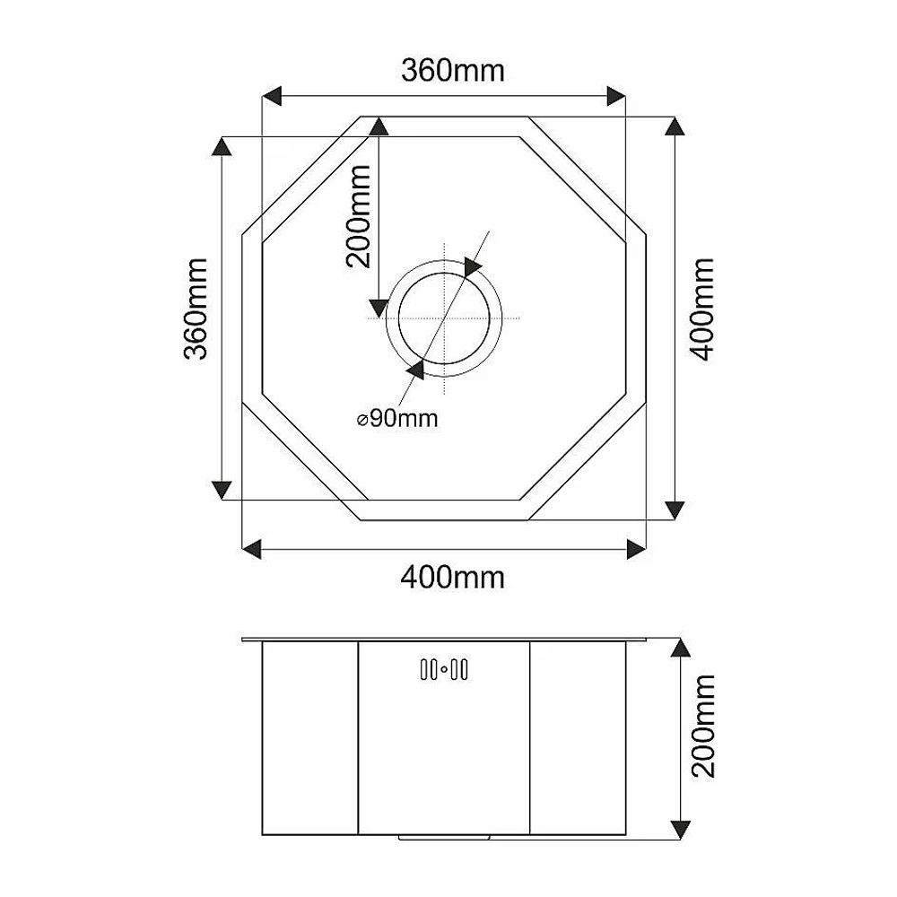 Мойка кухонная Melana Octavia Profline D400G золото