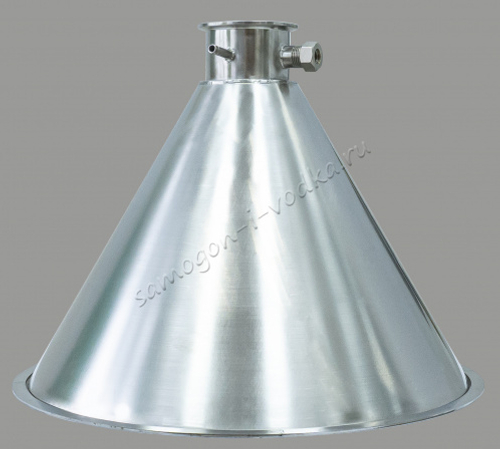 Крышка Самогон и водка конусная "аламбик" для  кубов ХД-3d-50,75 литров (D400)