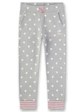 Трикотажные брюки Sanetta с сердечками