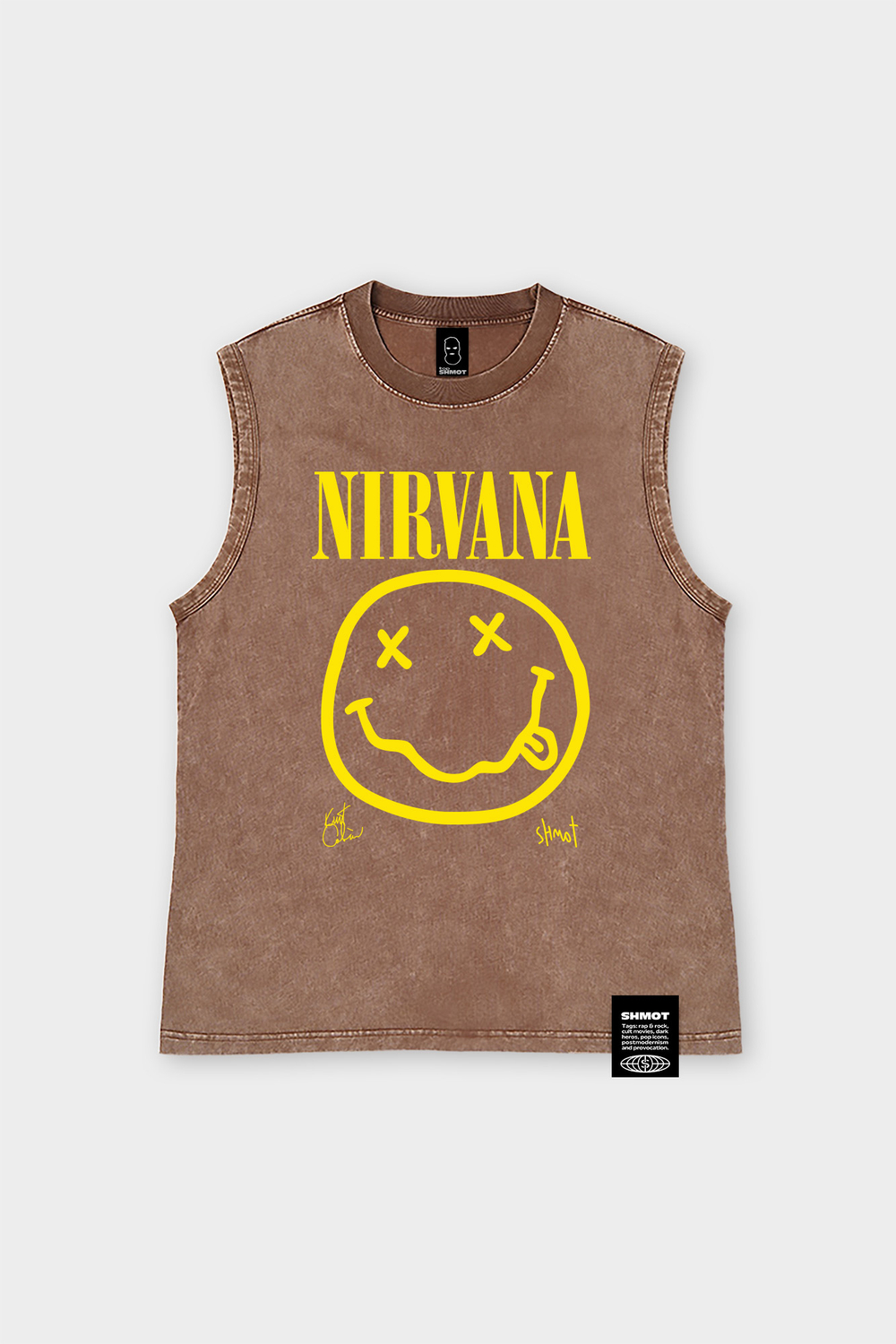 Майка SHMOT "NIRVANA 3" GARMENT DYE Бежевый