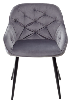 Стул BREEZE BLUVEL-14 GREY, велюр / черный каркас М-City