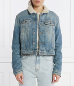 Утепленная джинсовая куртка IZZIE ACK teddy Tommy Jeans - голубой(DW0DW16833)