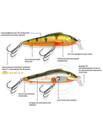 Воблер Минноу КОПЕЙКА SR 75mm,