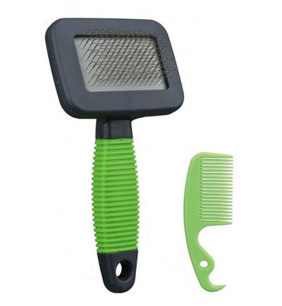 Щетка-пуходерка с расчёской 14х7 см для грызунов, Trixie