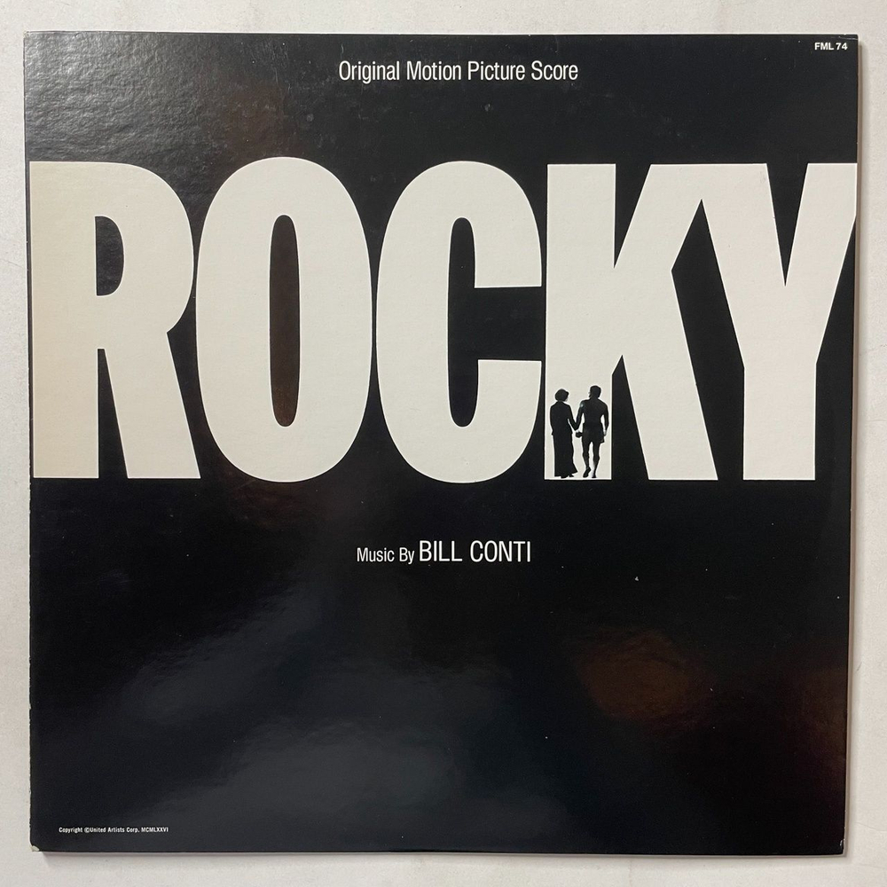 Винтажная виниловая пластинка LP Bill Conti Rocky Original Motion Picture Score (Japan 1977) (No Obi) Gonna Fly Now FML-74