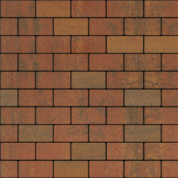 Тротуарная плитка ПРЯМОУГОЛЬНИК 200x100 мм - Листопад гладкий Арабская ночь