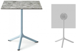 Стол ламинированный обеденный складной Scab Design Tripe Folding, голубой, зернистый