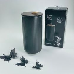 Lenardi 235-025 Банка с крышкой 20см(1,1л) BLACKWOOD в под.уп.(х16)Фарфор